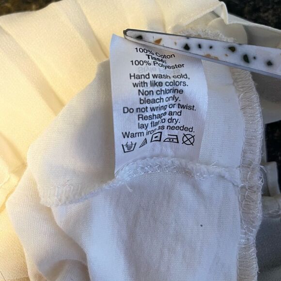 J. Crew Ruffle Hem Peplum Top Cream S - Picture 7 of 7